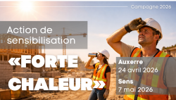 Action de Sensibilisation FORTE CHALEUR - Aist89